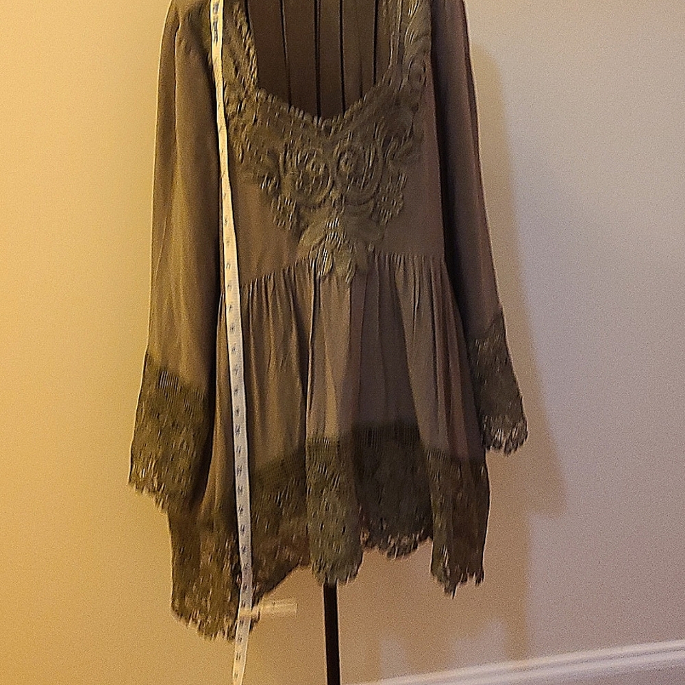 Boho M mini dress (31") or olive top. Includes matching camisole.